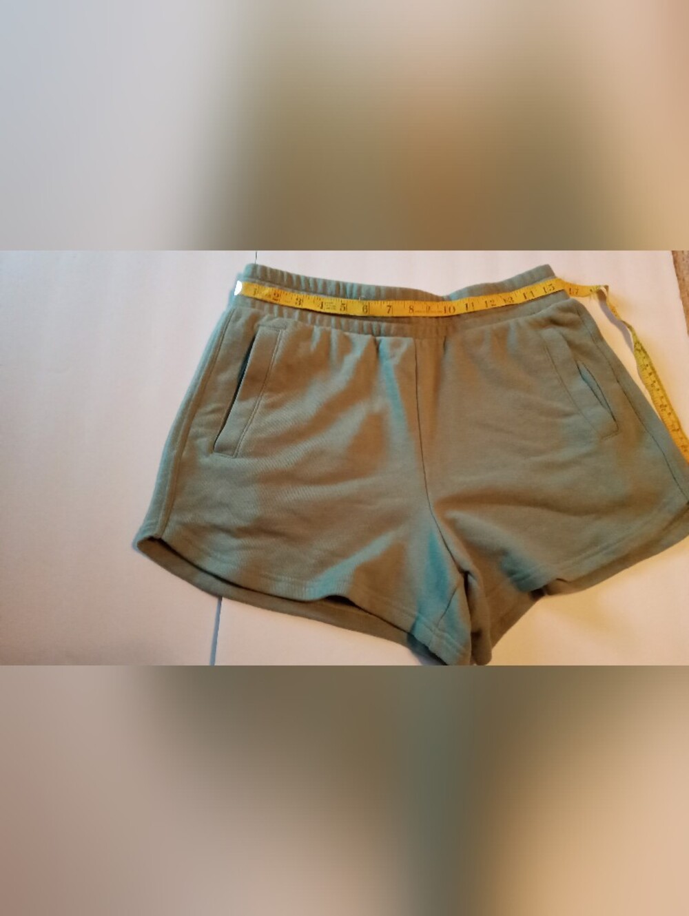 90 Degree By Reflex Olive Green Athletic Knit Shorts